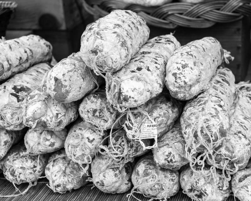 One of a series of black and white photographs from the 2018 Grande Braderie D'Ixelles sidewalk sale and street festival in Brussels, Belgium.