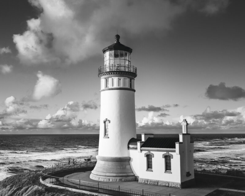 Nestled amidst the serene beauty of the Washington State coast, the North Head Lighthouse is a beacon of safety and guidance for sailors. Its elegant structure is accentuated by the natural surroundings, offering a picturesque view against the backdrop of a vibrant sky. A testament to architectural prowess and raw beauty coexisting in harmony.