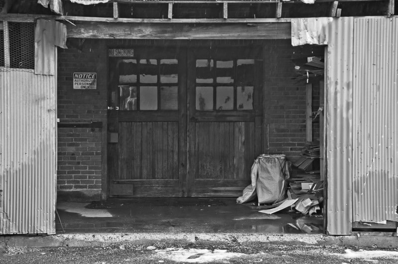 Double Doors Under Lean-to, 2nd Ave , Ellensburg, Washington